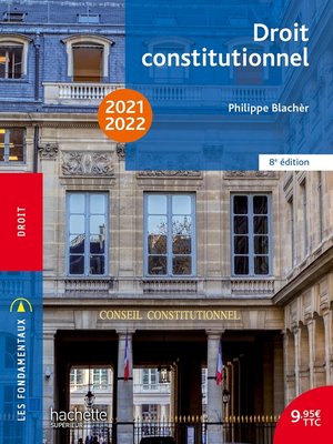 cover image of Fondamentaux --Droit constitutionnel 2021-2022--Ebook epub